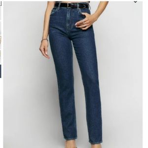 Reformation High Rise Straight leg jeans sz28. Like new